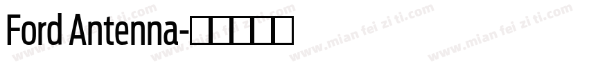 Ford Antenna字体转换